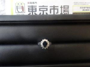 姶良市 買取専門 東京市場 姶良国道10号店 プラチナ サファイアリング 買取しました。