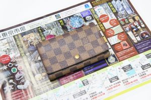 行田市内！買取専門 東京市場 ドンキ 行田持田インター店 ルイヴィトン ダミエ エベヌ 二つ折り財布 買取しました。