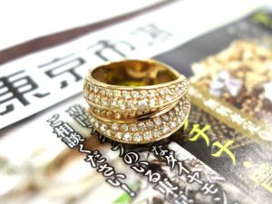 高崎市内 買取専門 東京市場 ドンキホーテ 高崎店 貴金属 金 K18 リング 買取しました。