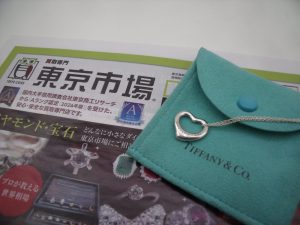 所沢市内！買取専門 東京市場 西武小手指駅北口タワーズ店 ブランド ティファニー ネックレス 買取しました。