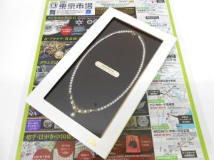 日立市内！買取専門 東京市場 メガドンキ 日立店 ブランド ミキモト 真珠 ネックレス 買取しました。