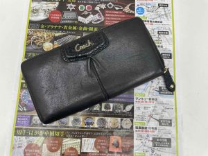 鹿児島市 買取専門 東京市場 サンキュー新栄店 ブランド コーチ COACH 長財布 買取しました。