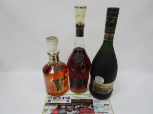 鹿児島市内 買取専門 東京市場 鹿児島中央店 洋酒 ブランデー ウイスキー 買取しました。