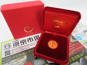 鹿児島市内 買取専門 東京市場 鹿児島中央店 純金 ウィーン金貨ハーモニー 買取しました。