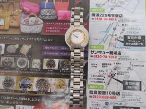 鹿児島市 買取専門 東京市場 サンキュー新栄店 ブランド カルティエ Cartier 腕時計 買取しました。