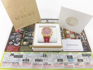 前橋市内 買取専門 東京市場 17号前橋元総社南小前店 ブランド ヴェルサーチェ 腕時計 買取しました。
