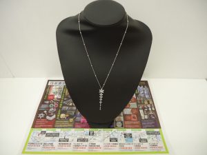 小山市内！買取専門 東京市場 ドンキホーテ小山駅前店  K18WG ダイヤ ネックレス 買取しました。