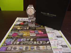 鹿児島市 買取専門 東京市場 国道225号宇宿店 モーリス ラクロア 腕時計 買取しました。