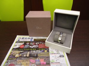 鹿児島市 買取専門 東京市場 国道225号宇宿店 ブランド ディオール 腕時計 買取しました。