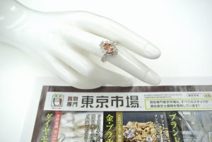 所沢市内！買取専門 東京市場 西武小手指駅北口タワーズ店 宝石 インペリアルトパーズ メレダイヤ リング 買取しました。