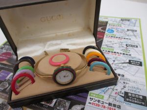 鹿児島市 買取専門 東京市場 サンキュー新栄店 ブランド グッチ GUCCI 腕時計 買取しました。