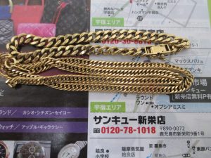 鹿児島市 買取専門 東京市場 サンキュー新栄店 貴金属 金 喜平ネックレス 買取しました。