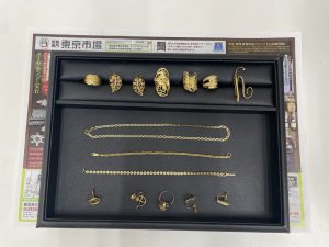 鹿児島市 買取専門 東京市場 サンキュー新栄店 貴金属 金 ネックレス リング 買取しました。
