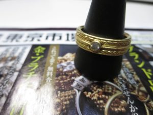 行田市内、熊谷市近隣！買取専門 東京市場 ドンキ 行田持田インター店 貴金属 金 K18 リング 買取しました。