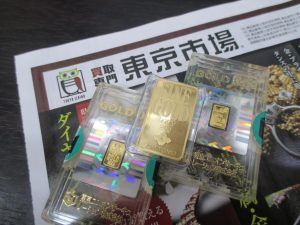 霧島市 買取専門 東京市場 ドンキホーテ霧島隼人店 貴金属 金 インゴット 買取しました。