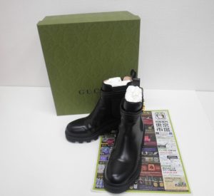金沢市内 買取専門 東京市場 メガドンキラパーク金沢店 ブランド グッチ ブーツ 買取しました。