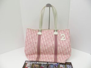 春日部 アリフト掲載！ 買取専門 東京市場 東武豊春駅西口店 クリスチャン・ディオール トロッター柄 トートバッグ 買取しました。