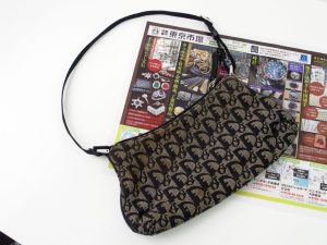 春日部 買取専門 東京市場 東武豊春駅西口店 クリスチャン・ディオール トロッター柄 アクセサリーポーチ 買取しました。