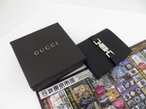 町田市 相模原 買取専門 東京市場 町田駅前コビルナ店 ブランド グッチ ジャッキー 折財布 買取しました。