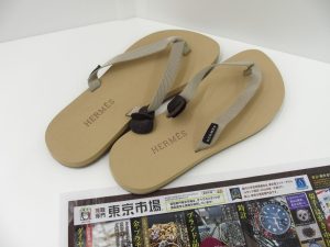 町田 相模原 買取専門 東京市場 町田駅前コビルナ店 ブランド エルメス イゾレラ ビーチサンダル 買取しました。
