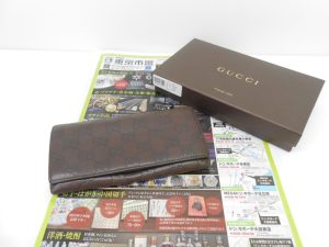 日立 高萩 北茨城 常陸太田 買取専門 東京市場 メガドンキ 日立店 ブランド グッチ 財布 買取しました。