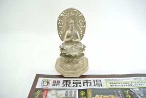 高崎市内 買取専門 東京市場 ドンキホーテ 高崎店 銀製品 大日如来坐像 買取しました。