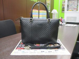 霧島市 買取専門 東京市場 ドンキホーテ霧島隼人店 ブランド グッチ 2WAYバッグ 買取しました。