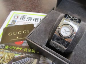 姶良市 買取専門 東京市場 姶良国道10号店 グッチ 腕時計 買取しました。