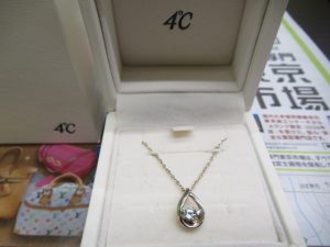 富山 高岡 射水 魚津 砺波 南砺 買取専門 東京市場 ドンキホーテ富山店 4℃ ネックレス 買取しました。