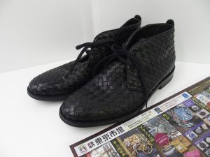 町田 相模原 出張買取 買取専門 東京市場 町田駅前コビルナ店 ブランド ボッテガヴェネタ イントレチャート レースアップシューズ 買取しました。