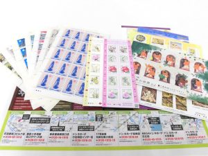 前橋市内 買取専門 東京市場 17号前橋元総社南小前店 切手 シート 買取しました。