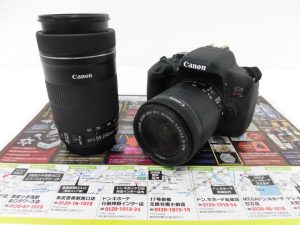 前橋市内 買取専門 東京市場 17号前橋元総社南小前店 キャノン EOS キス X8i 一眼レフカメラ 買取しました。