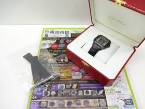 日立 高萩 北茨城 常陸太田 買取専門 東京市場 メガドンキ 日立店 ブランド カルティエ 腕時計 買取しました。