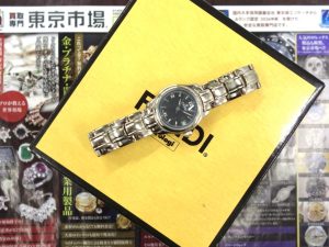高崎市内 買取専門 東京市場 ドンキホーテ 高崎店 ブランド フェンディ 腕時計 買取しました。