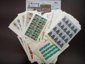 鹿児島市 買取専門 東京市場 国道225号宇宿店 記念切手 切手シート 買取しました。