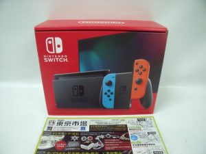 鹿児島市内 買取専門 東京市場 鹿児島中央店 任天堂 ゲーム機 Switch 買取しました。