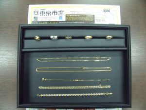 鹿児島市内 買取専門 東京市場 鹿児島中央店 貴金属 18金 アクセサリー 買取しました。