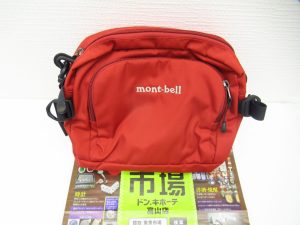 富山 高岡 射水 魚津 砺波 南砺 買取専門 東京市場 ドンキホーテ富山店 ブランド モンベル バッグ 買取しました。
