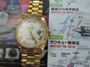 鹿児島市 買取専門 東京市場 サンキュー新栄店 ブランド ROLEX ロレックス 腕時計 買取しました。