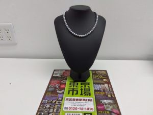 春日部市内！ 買取専門 東京市場 東武豊春駅西口店 ブルーパール ネックレス 買取しました。