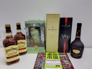 春日部市内！ 買取専門 東京市場 東武豊春駅西口店 洋酒 ブランデー ヘネシー カミュ ウイスキー他 買取しました。