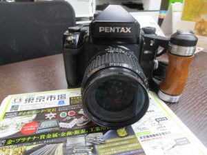 姶良市 買取専門 東京市場 姶良国道10号店 ペンタックス 中判カメラ 買取しました。