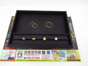 大分市 買取専門 東京市場 Dプラザ大分店 貴金属 金 K18 K24 リング アクセサリー 買取しました。
