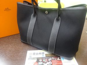 姶良市 買取専門 東京市場 姶良国道10号店 ブランド エルメス ガーデンパーティ 買取しました。