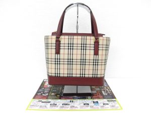 前橋市内 買取専門 東京市場 17号前橋元総社南小前店 ブランド バーバリー バッグ 買取しました。