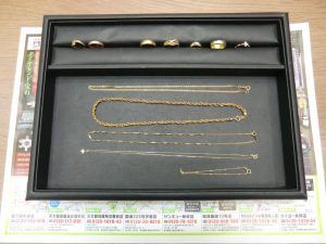 鹿児島市 買取専門 東京市場 サンキュー新栄店 貴金属 金 プラチナ リング ネックレス 買取しました。