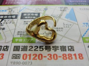 鹿児島市 買取専門 東京市場 国道225号宇宿店 ブランド ティファニー リング 買取しました。