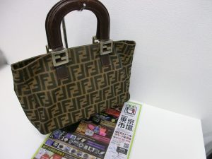 金沢市内 買取専門 東京市場 メガドンキラパーク金沢店 ブランド フェンディ バッグ 買取しました。
