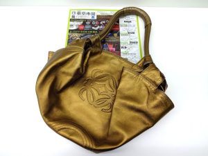 日立 高萩 北茨城 常陸太田 買取専門 東京市場 メガドンキ 日立店 ブランド ロエベ バッグ 買取しました。
