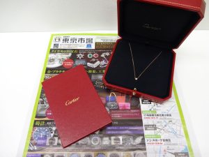 日立 高萩 北茨城 常陸太田 買取専門 東京市場 メガドンキ 日立店 ブランド カルティエ ネックレス 買取しました。